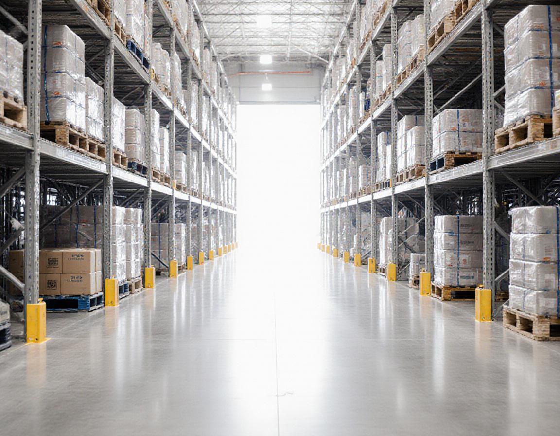 Inside a high-tech warehouse